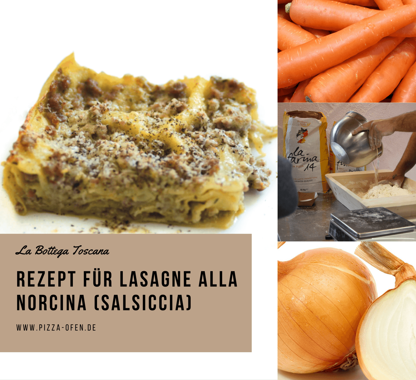 Rezept: Lasagne alla Norcina (Salsiccia)